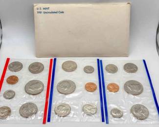 1981 U.S. Mint Uncirculated Coin Set – Complete
