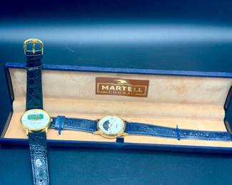 Rare Martell Cognac & Ruffino Libaio Watches
