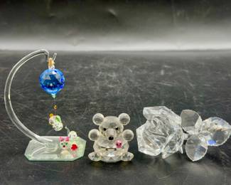 (3) Vintage Shimmering Figurines Feat. Signed
