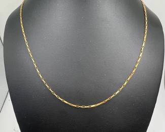 9K Gold Chain Necklace

