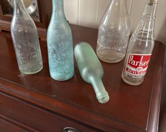 Antique bottles from Hudson, Athens and State Line Brewery
