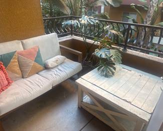 Outdoor couch & table