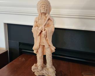 Bone carved Indian sculpture