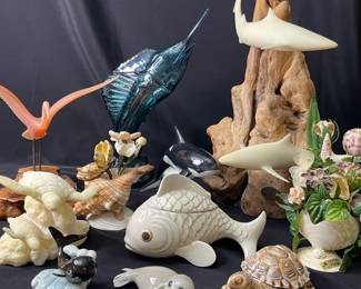 Various Sea Life Figurines