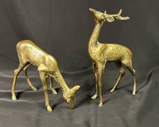 Vintage Brass Deer