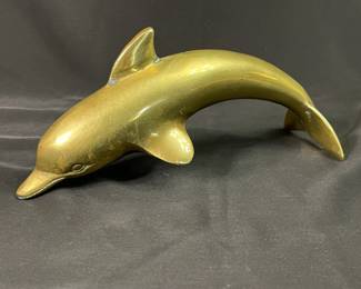 Vintage Brass Dolphin