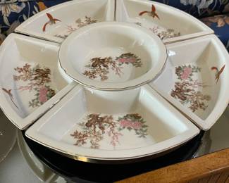 Vintage Seizan Lazy Susan Serving Dish