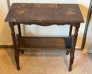 Vintage Side Table Magazine Rack/Book Holder