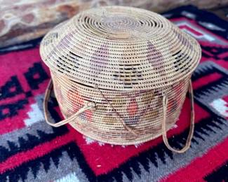 Mexican Tortilla Basket With Lid
