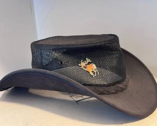 Genuine Leather Blue - The Air Flow Hat
