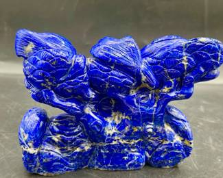 Stunning Carved Lapis Lazuli Sculpture
