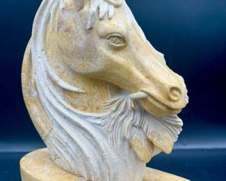 Signed “Ash Kiit Bahi” Greg Johnson Large Stone Sculpture
