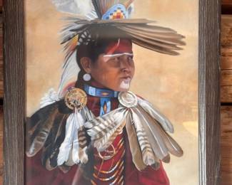 Indigenous Feathered Up Print
