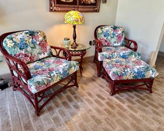 Rattan set is custom for Gerard Furniture 