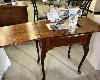 Sewing table and machine 