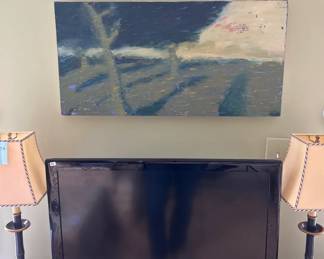 Lois Ordway - Original Abstract Landscape Painting - 32” W x 16” H