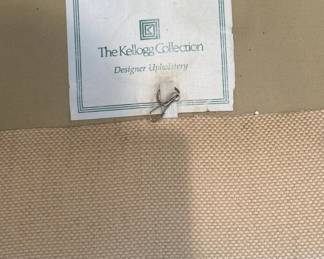 Kellogg Collection - Creamy White Fabric Sofa with Rolled Arms