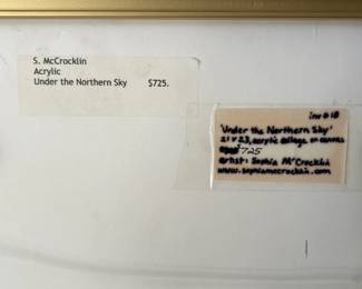 S. McCronklin - “Under the Northern Sky” original acrylic collage