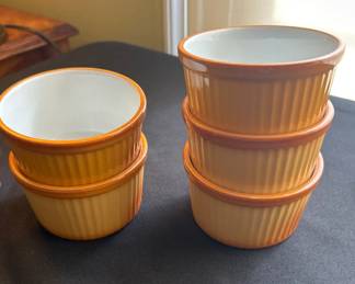 Luzifer Bauscher Weiden Baveria - Set of 5Ceramic Ramekins - Oven-Safe Souffle Dishes