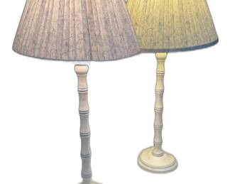 Kellogg Collection - Set of Two Bamboo Style Table Lamps 25”