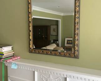 Ornate Gold Framed Mirror - 34” x 27”
