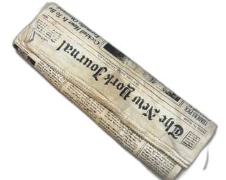 Kate Spade novelty clutch Vintage The New York Journal Newspaper
