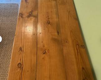 Great British Pine Mine Custom Wooden Table with Drawers - 30” H x 72” L x 27” W