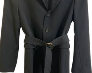 Comme des Garçons Black Belted Blazer Coat
