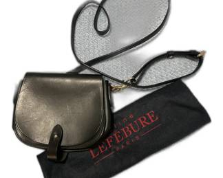 Celine Lefebure Paris Black Leather Crossbody Bag