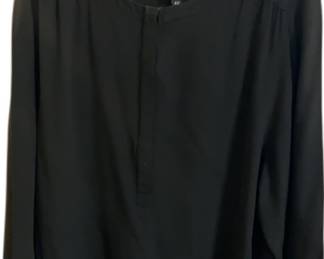 Barneys New York Black Silk Blouse