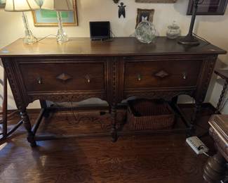 #1- $400 - American sideboard oak 78x21z37