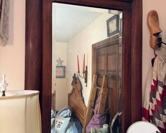 #38 - $80.00 -Antique mirror 25x36