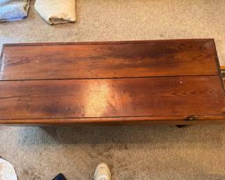 #55 - $60 - Pine wood bench 42x16x17H