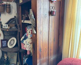 #35 - $300 - Primitive American cabinet 38x68x21