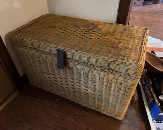 # - $48 - Small wicker chest 29x15x16