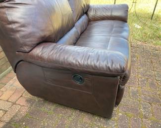 #70 - $200 - Brown loveseat manual handles