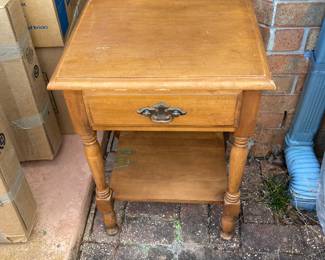 #68 - $350 - Cochrane US made wood set - 3 pieces side table, dresser with 6 drawers, tall chest