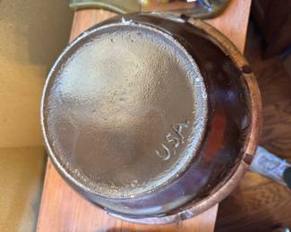 #66 -$50 - Large antique primitive pottery bowl 12'x6'