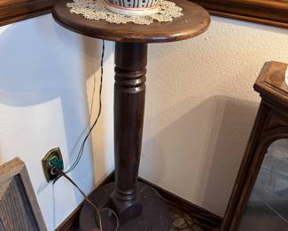#60 - $70 - 14"Wx34T wood pedestal