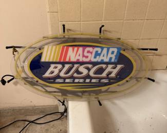 NASCAR Bush Neon Sign - Non Working 