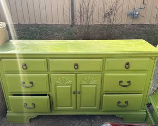 Dresser with mirror