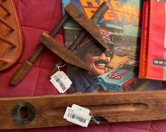 Vtg Stanley No 3 Rule and Level, Antique Wood Clamp