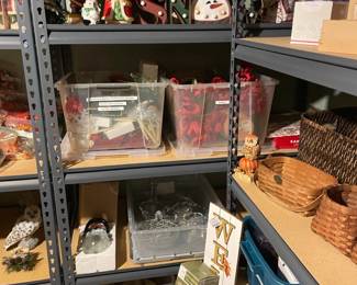 Storage Shelves, Christmas Decor