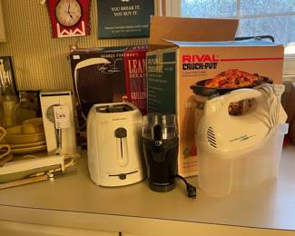 Toatser, Rival Crock-Pot, Hand Mixer, Ice-O-Mat Ice Crusher
