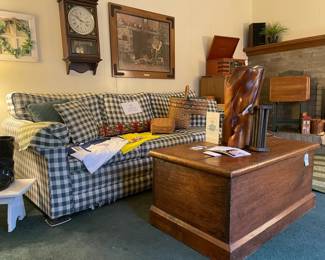 Large Wood Storage Chest