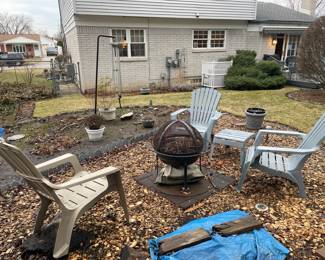 Outdoor Chairs, Fire pit