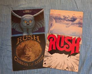 Rush vintage vinyl records