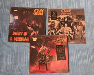 Ozzy Osbourne vintage vinyl records