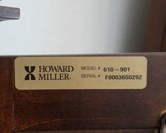 Howard Miller grandfather clock