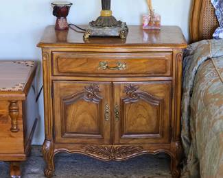 Vintage French Provincial Louis XV nightstand
